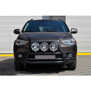 Кенгурятник WT018 Black (нерж.) фото 2