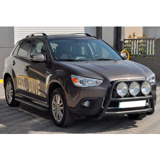 Кенгурятник WT018 Black (нерж.) фото 3