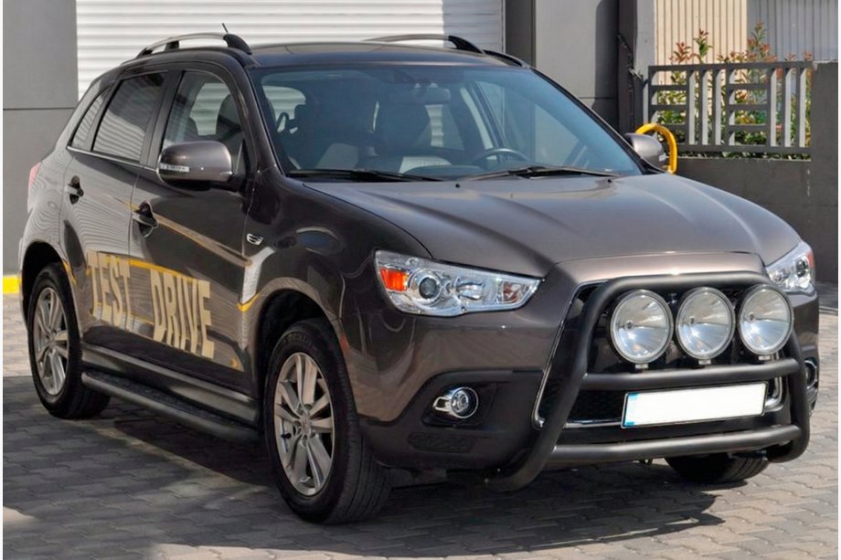 Mitsubishi ASX 2010-2023 рр. Кенгурятник WT018 Black (нерж.) Фото 3
