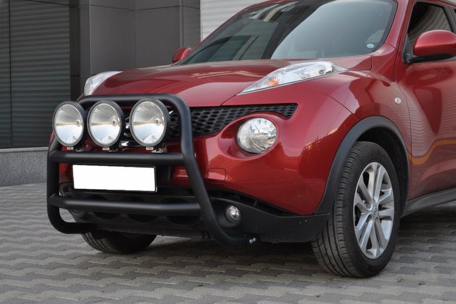 Nissan Juke 2010-2019 рр. Кенгурятник WT018 Black (нерж) Фото 2