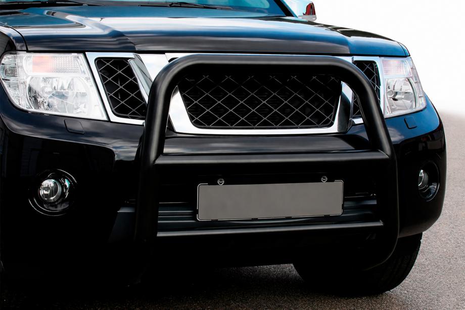 Nissan Pathfinder R51 2005-2014 рр. Кенгурятник WT018 Black (нерж) Фото 1