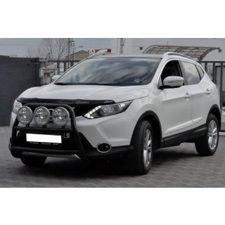 Кенгурятник WT018 Black (нерж) Nissan Qashqai 2014-2021 рр. фото 1