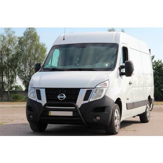 Кенгурятник WT018 Black (нерж.) Nissan NV400 2010-2024 рр. фото 2
