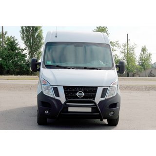 Кенгурятник WT018 Black (нерж.) Nissan NV400 2010-2024 рр. фото 1