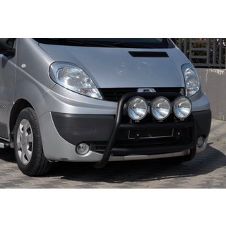 Кенгурятник WT018 Black (нерж.) Nissan Primastar 2002-2014 рр. фото 2