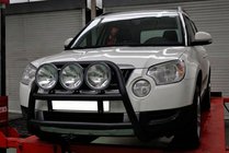 Skoda Yeti 2009-2017 рр. Кенгурятник WT018 Black (нерж.) фото 4
