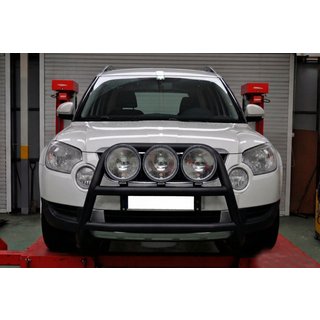 Кенгурятник WT018 Black (нерж.) Skoda Yeti 2009-2017 рр. фото 3