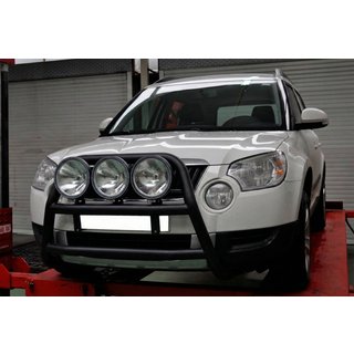 Кенгурятник WT018 Black (нерж.) Skoda Yeti 2009-2017 рр. фото 4