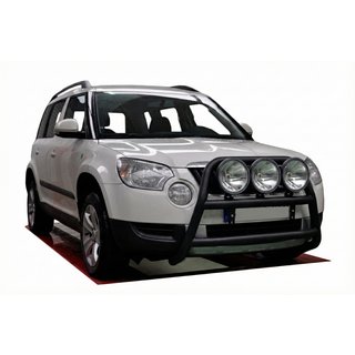 Кенгурятник WT018 Black (нерж.) Skoda Yeti 2009-2017 рр. фото 1