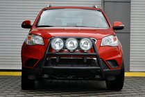 SsangYong Korando 2010-2019 рр. Кенгурятник WT018 Black (нерж.) фото 1