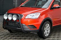SsangYong Korando 2010-2019 рр. Кенгурятник WT018 Black (нерж.) фото 2