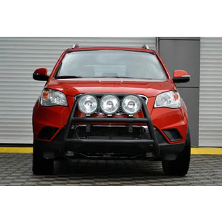 Кенгурятник WT018 Black (нерж.) SsangYong Korando 2010-2019 рр. фото 1