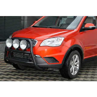 Кенгурятник WT018 Black (нерж.) SsangYong Korando 2010-2019 рр. фото 2