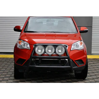 Кенгурятник WT018 Black (нерж.) SsangYong Korando 2010-2019 рр. фото 3