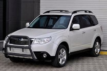 Subaru Forester 2008-2013 рр. Кенгурятник WT018 Black (нерж.) фото 4