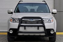 Subaru Forester 2008-2013 рр. Кенгурятник WT018 Black (нерж.) фото 1