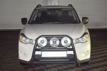 Subaru XV 2011-2017 рр. Кенгурятник WT018 Black (нерж.) фото 1