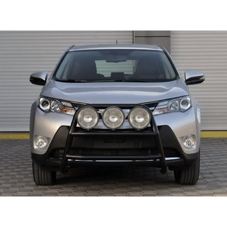Кенгурятник WT018 Black (нерж) Toyota Rav 4 2013-2018 рр. фото 1