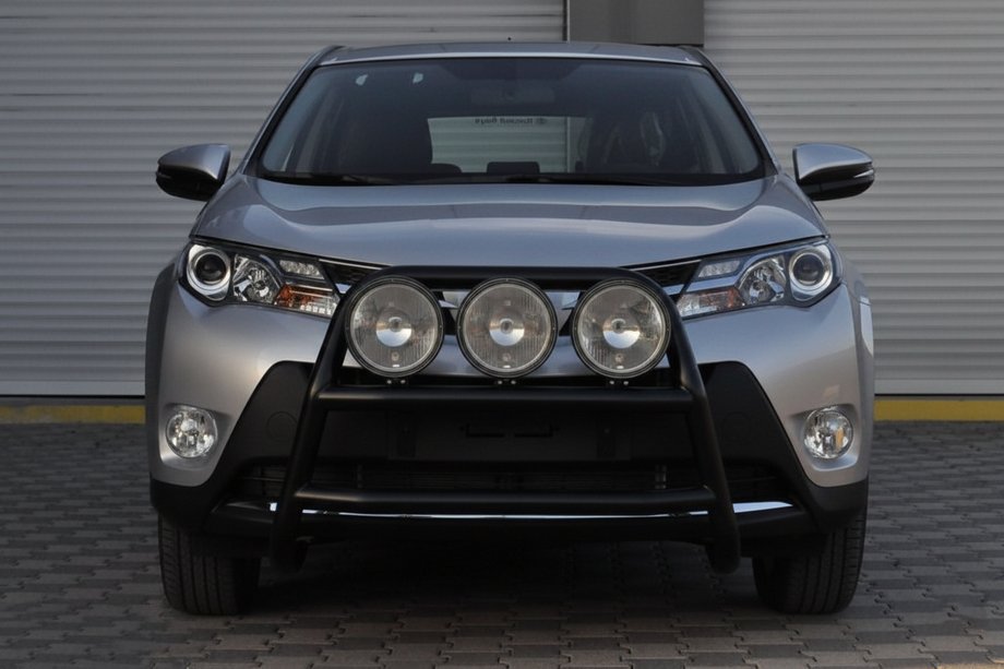 Toyota Rav 4 2013-2018 рр. Кенгурятник WT018 Black (нерж) Фото 4