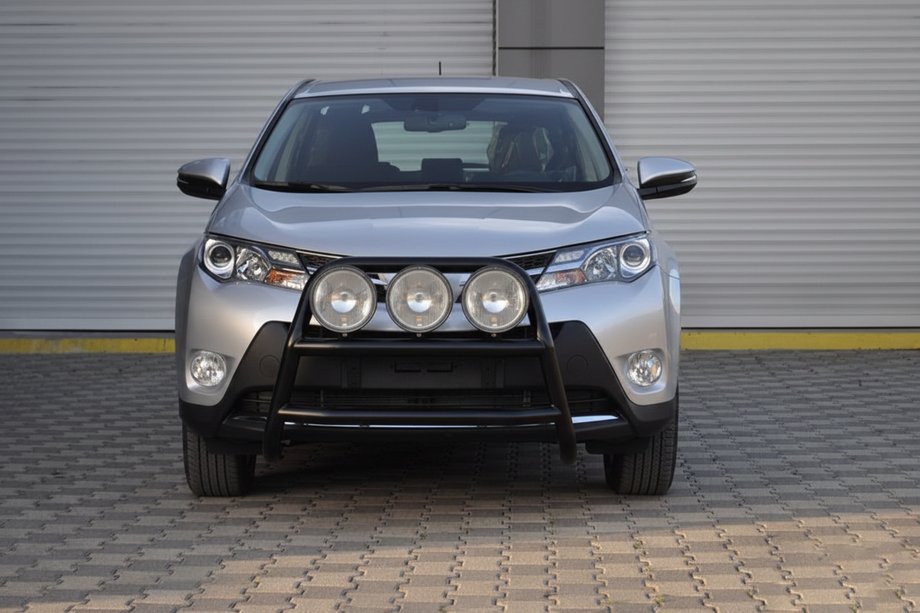 Toyota Rav 4 2013-2018 рр. Кенгурятник WT018 Black (нерж) Фото 5