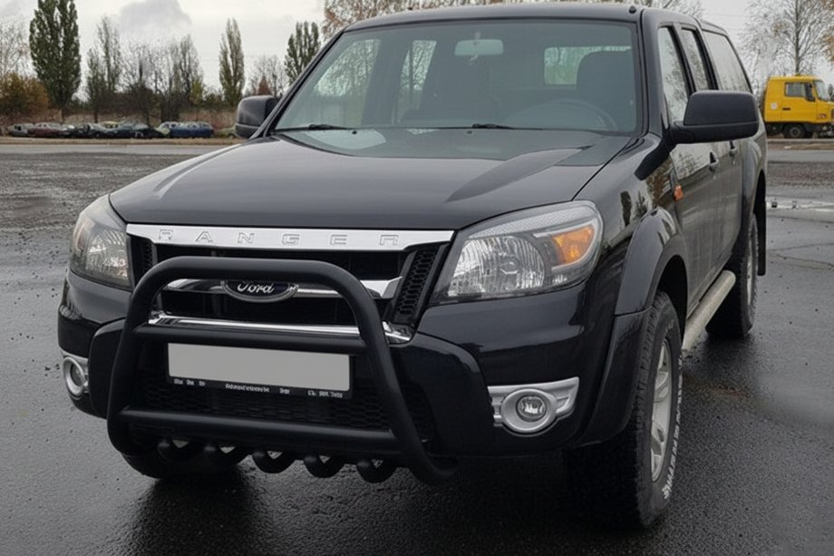 Ford Ranger 2007-2011 рр. Кенгурятник QT008 Black (нерж) Image
