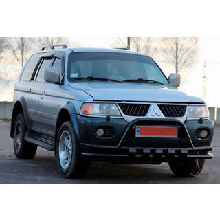 Передній захист ST015WT Black (нерж) фото 3