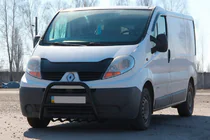 Renault Trafic 2001-2015 рр. Кенгурятник QT-Spec Black (нерж.) фото 3