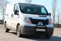 Renault Trafic 2001-2015 рр. Кенгурятник QT-Spec Black (нерж.) фото 2