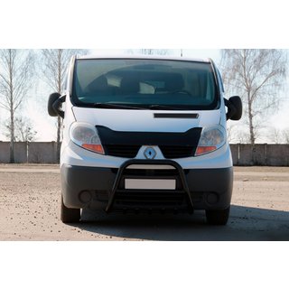 Кенгурятник QT-Spec Black (нерж.) Nissan Primastar 2002-2014 рр. фото 1