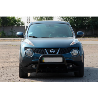 Кенгурятник QT012 Black (нерж) Nissan Juke 2010-2019 рр. фото 1