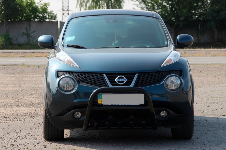 Nissan Juke 2010-2019 рр. Кенгурятник QT012 Black (нерж) Фото 1