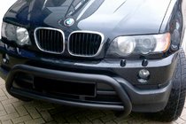 BMW X5 E53 1999-2006 рр. Кенгурятник WT015 Black (нерж) фото 1