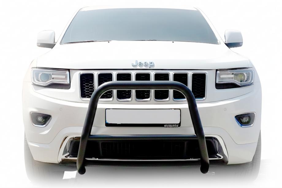 Jeep Grand Cherokee WK2 2010-2021 рр. Кенгурятник WT005 Black Фото 1
