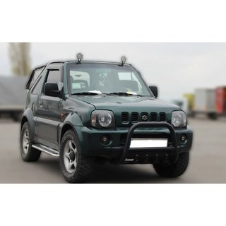 Кенгурятник F2-01 Black (нерж) Suzuki Jimny 1998-2018 рр. фото 2