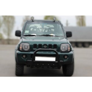 Кенгурятник F2-01 Black (нерж) Suzuki Jimny 1998-2018 рр. фото 1