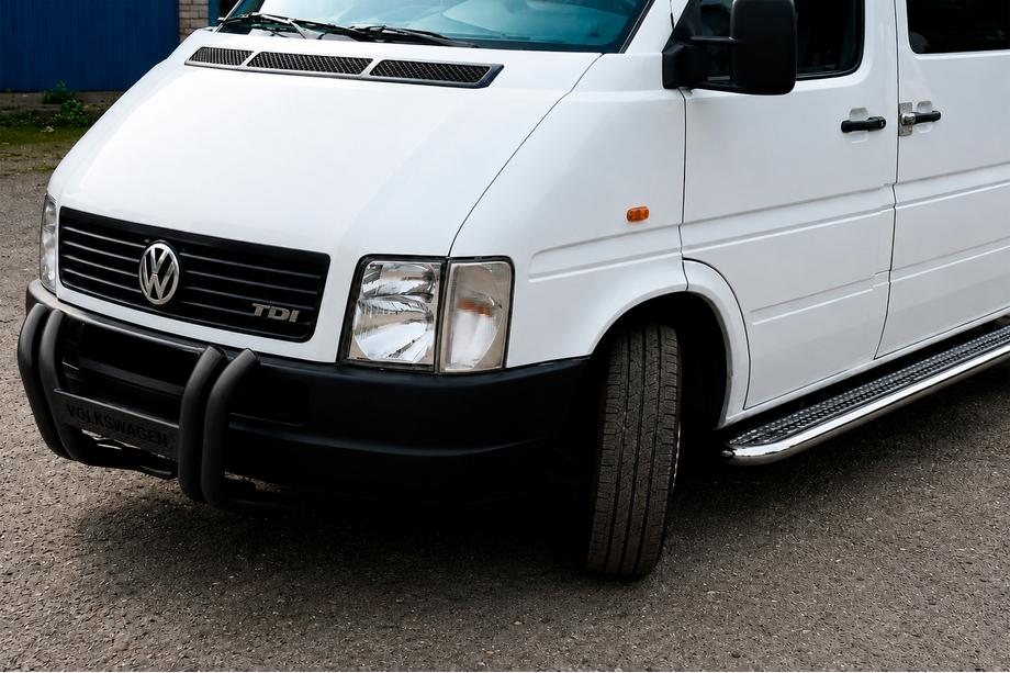 Volkswagen LT 1995-2006 рр. Кенгурятник Kelebek WT011 Black (нерж) Фото 3