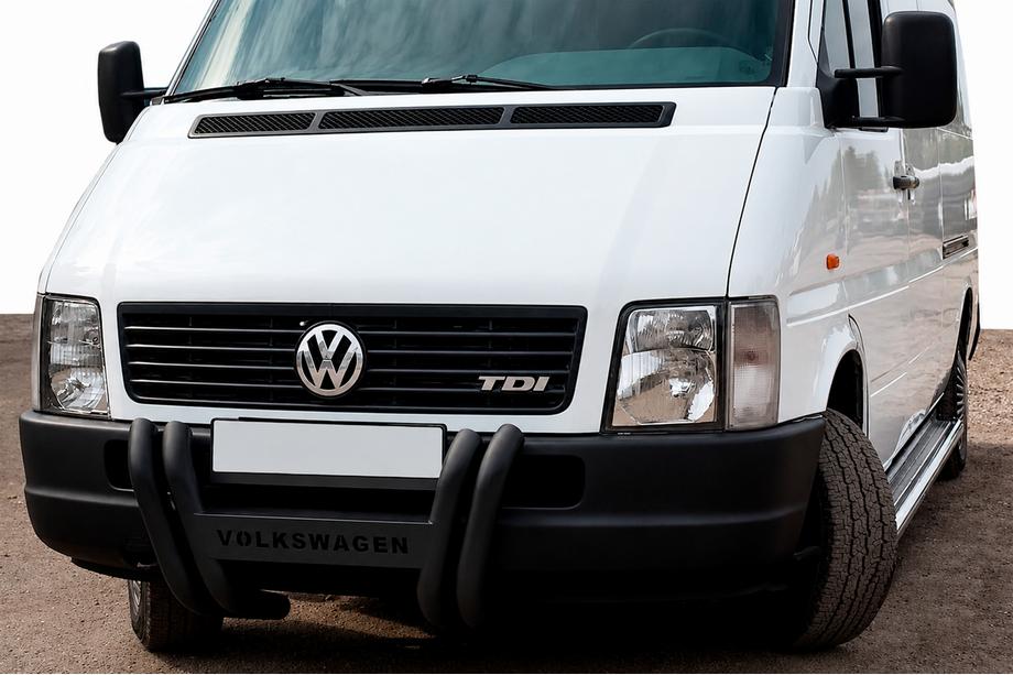 Volkswagen LT 1995-2006 рр. Кенгурятник Kelebek WT011 Black (нерж) Фото 1
