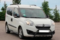 Opel Combo 2012-2018 рр. Кенгурятник Black (нерж.) фото 2
