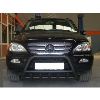 Кенгурятник Black (нерж.) Mercedes ML W163 1997-2005 рр. фото 2