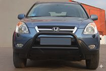 Honda CRV 2001-2006 рр. Кенгурятник WT005 Black (нерж.) фото 2