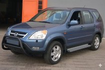 Honda CRV 2001-2006 рр. Кенгурятник WT005 Black (нерж.) фото 1