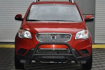 SsangYong Korando 2010-2019 рр. Кенгурятник WT005 Black (нерж.) фото 2