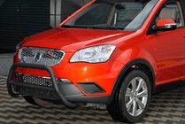 SsangYong Korando 2010-2019 рр. Кенгурятник WT005 Black (нерж.) фото 1