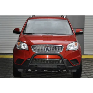 Кенгурятник WT005 Black (нерж.) SsangYong Korando 2010-2019 рр. фото 2