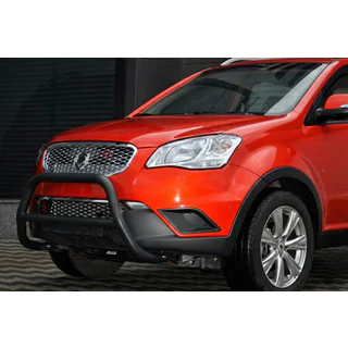 Кенгурятник WT005 Black (нерж.) SsangYong Korando 2010-2019 рр. фото 3