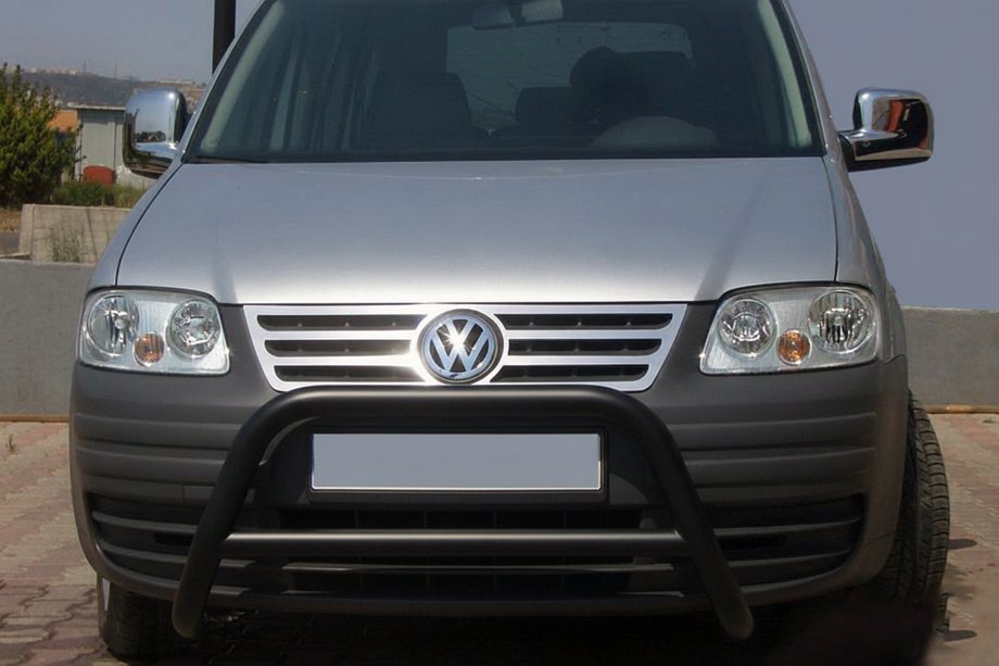 Volkswagen Caddy 2004-2010 рр. Кенгурятник WT005 Black (нерж) Image