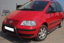 Volkswagen Sharan 1995-2010 рр. Кенгурятник WT005 Black (нерж) фото 1