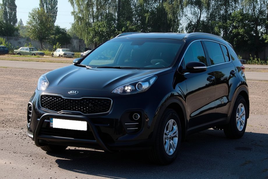 Kia Sportage 2015-2021 рр. Кенгурятник WT006 Black (нерж) Фото 5