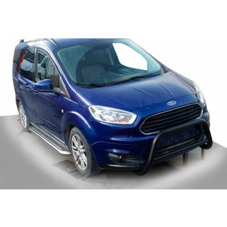 Передній захист WT005 Black (нерж) Ford Courier 2014-2023 рр.