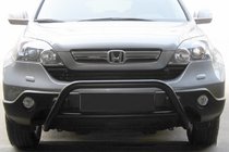 Honda CRV 2007-2011 рр. Кенгурятник WT005 Black (нерж.) фото 1